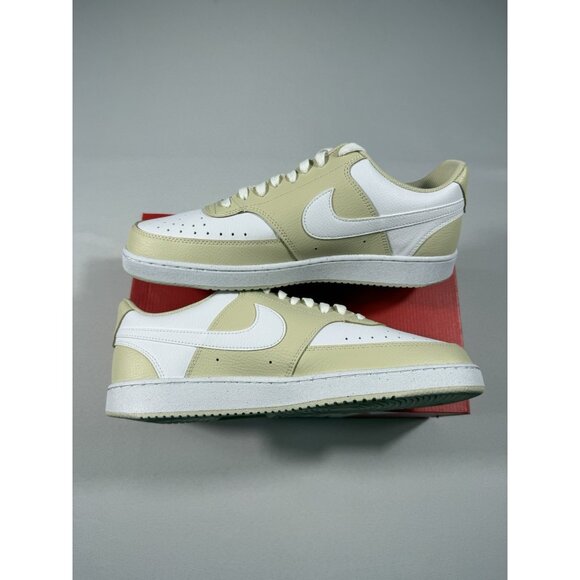 New Men’s Size 11 Khaki Nike Court Vision Lo Tennis Shoes HM9862 200 - Picture 4 of 10